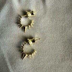 Melinda Maria Gold Spike Earrings